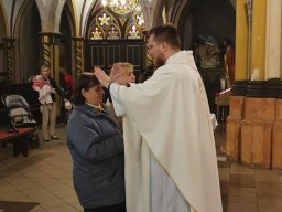 Błogosławieństwo nowej Margaretki modlącej się w intencji ks. Krystiana, 07.10.2022